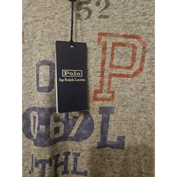 Polo Ralph Lauren Jersey Graphic SS T-Shirt Soft Heather Gray Classic Fit Mens M - Picture 6 of 11